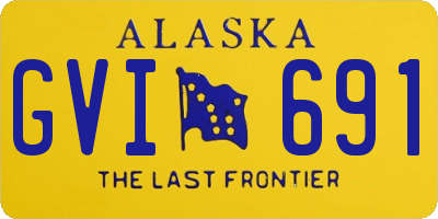 AK license plate GVI691