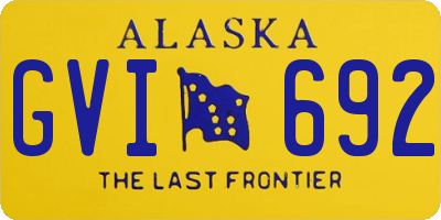 AK license plate GVI692