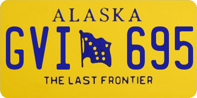 AK license plate GVI695