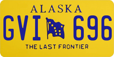 AK license plate GVI696