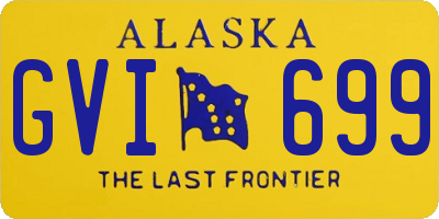 AK license plate GVI699