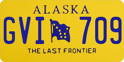 AK license plate GVI709