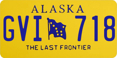 AK license plate GVI718
