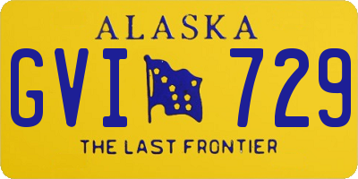 AK license plate GVI729