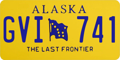 AK license plate GVI741