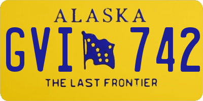 AK license plate GVI742