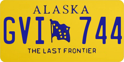 AK license plate GVI744