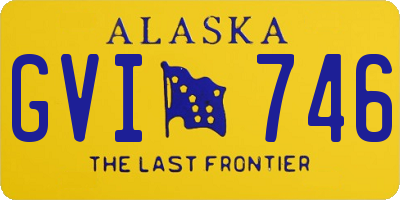 AK license plate GVI746