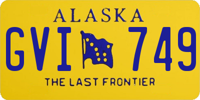 AK license plate GVI749