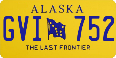 AK license plate GVI752