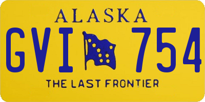 AK license plate GVI754