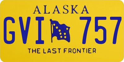 AK license plate GVI757