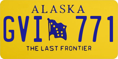 AK license plate GVI771