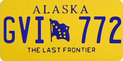 AK license plate GVI772