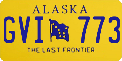 AK license plate GVI773