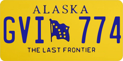 AK license plate GVI774