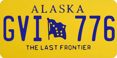 AK license plate GVI776