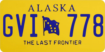 AK license plate GVI778