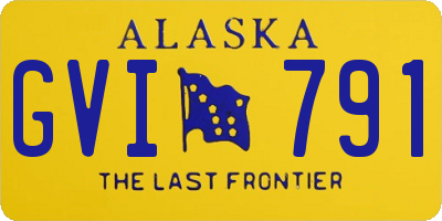 AK license plate GVI791