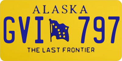 AK license plate GVI797