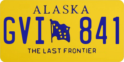 AK license plate GVI841