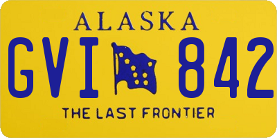 AK license plate GVI842