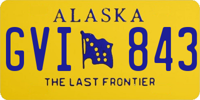 AK license plate GVI843