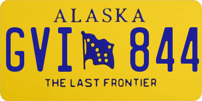 AK license plate GVI844