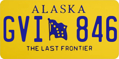 AK license plate GVI846