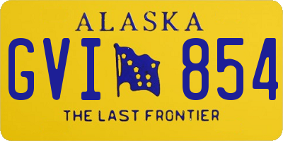 AK license plate GVI854