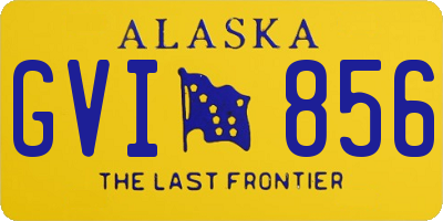 AK license plate GVI856