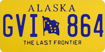 AK license plate GVI864