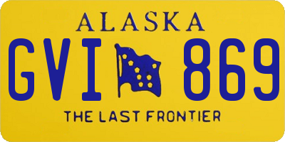 AK license plate GVI869