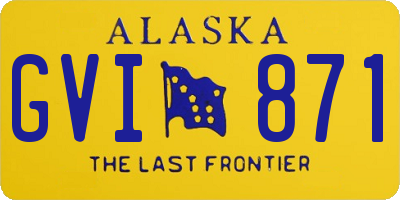 AK license plate GVI871