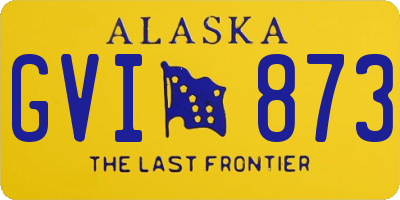 AK license plate GVI873