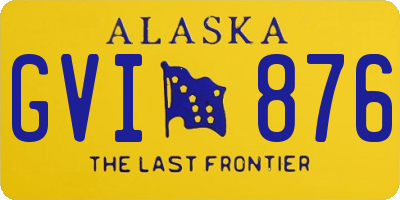 AK license plate GVI876