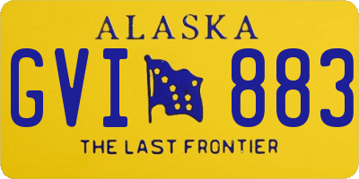 AK license plate GVI883