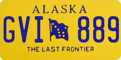 AK license plate GVI889