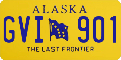 AK license plate GVI901