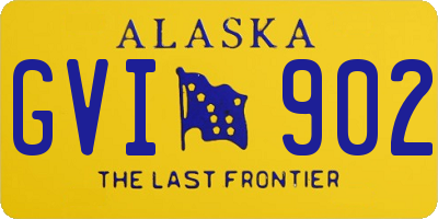 AK license plate GVI902