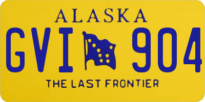 AK license plate GVI904