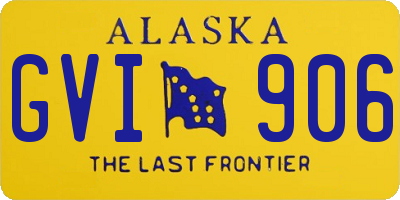 AK license plate GVI906