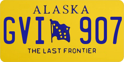 AK license plate GVI907