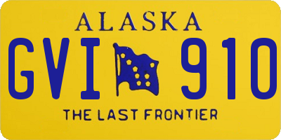 AK license plate GVI910