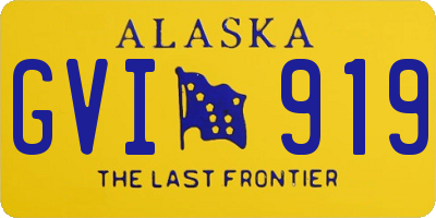 AK license plate GVI919