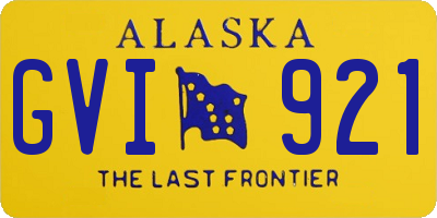 AK license plate GVI921