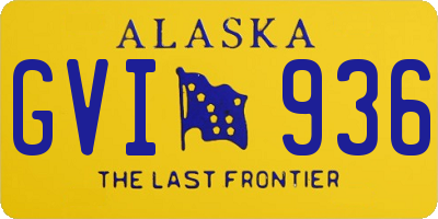 AK license plate GVI936