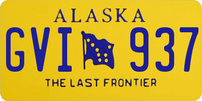 AK license plate GVI937