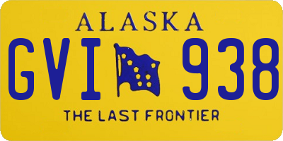 AK license plate GVI938