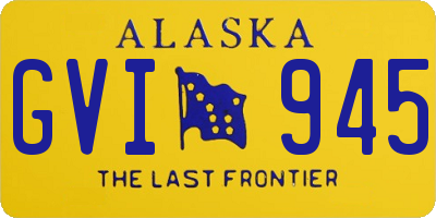 AK license plate GVI945